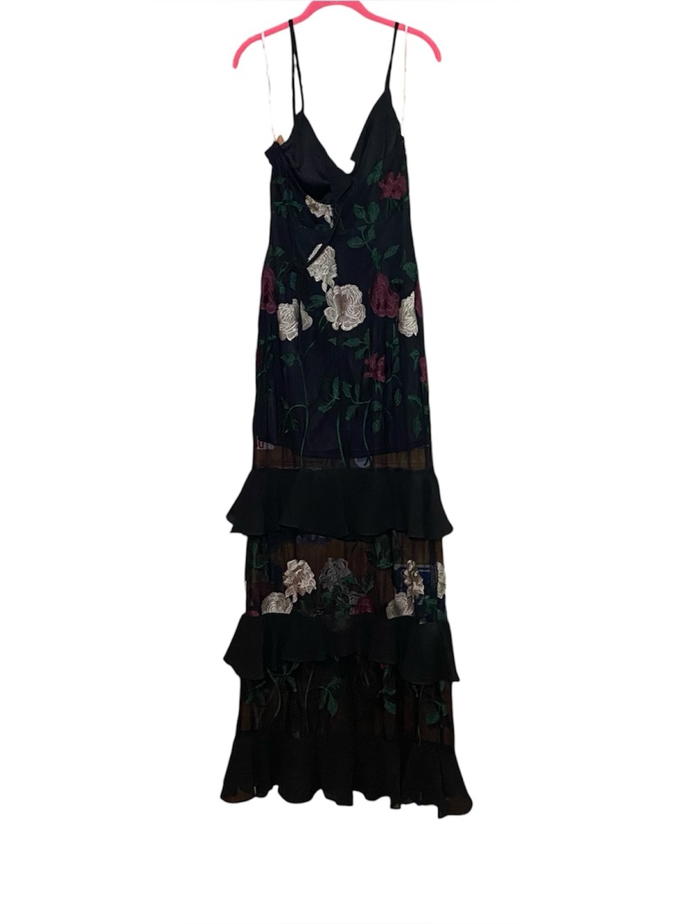 Lulus True to Heart Black Floral Embroidered Maxi Dress - Picture 5 of 7